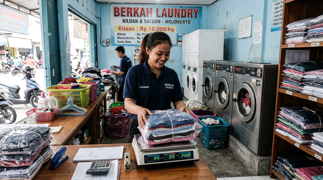 Website Jasa Laundry & Sistem Tracking Status Cucian